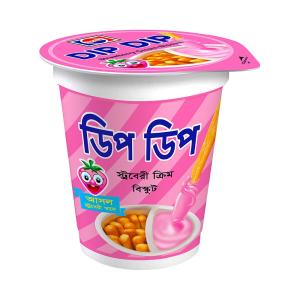 Cocola Dip Dip Strawberry Cream Biscuit-Stawbary-33gm