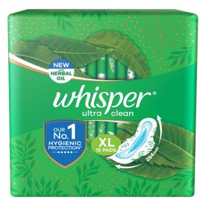 Whisper Ultra Clean Sanitary Pads-15s