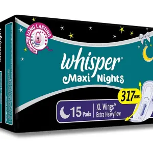 Whisper Maxi Nights Sanitary Pads-15s