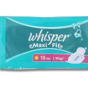 Whisper Maxi fit Wings Sanitary Pads-15s
