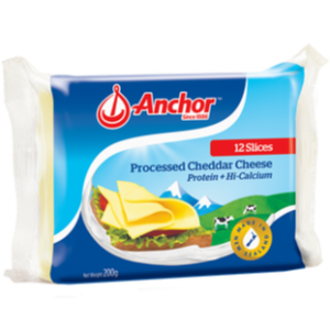 Anchor Processed Cheddar Cheese-12Slices
