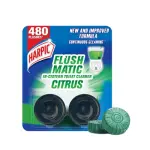 Harpic Flush Matic Citrus In Cistern Toilet Cleaner 2X50gm